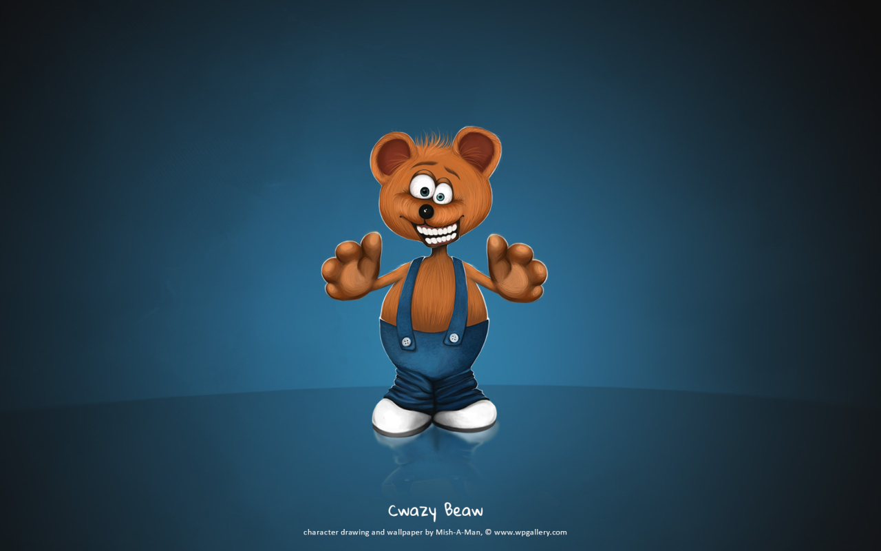 Cwazy Beaw for 1280 x 800 widescreen resolution