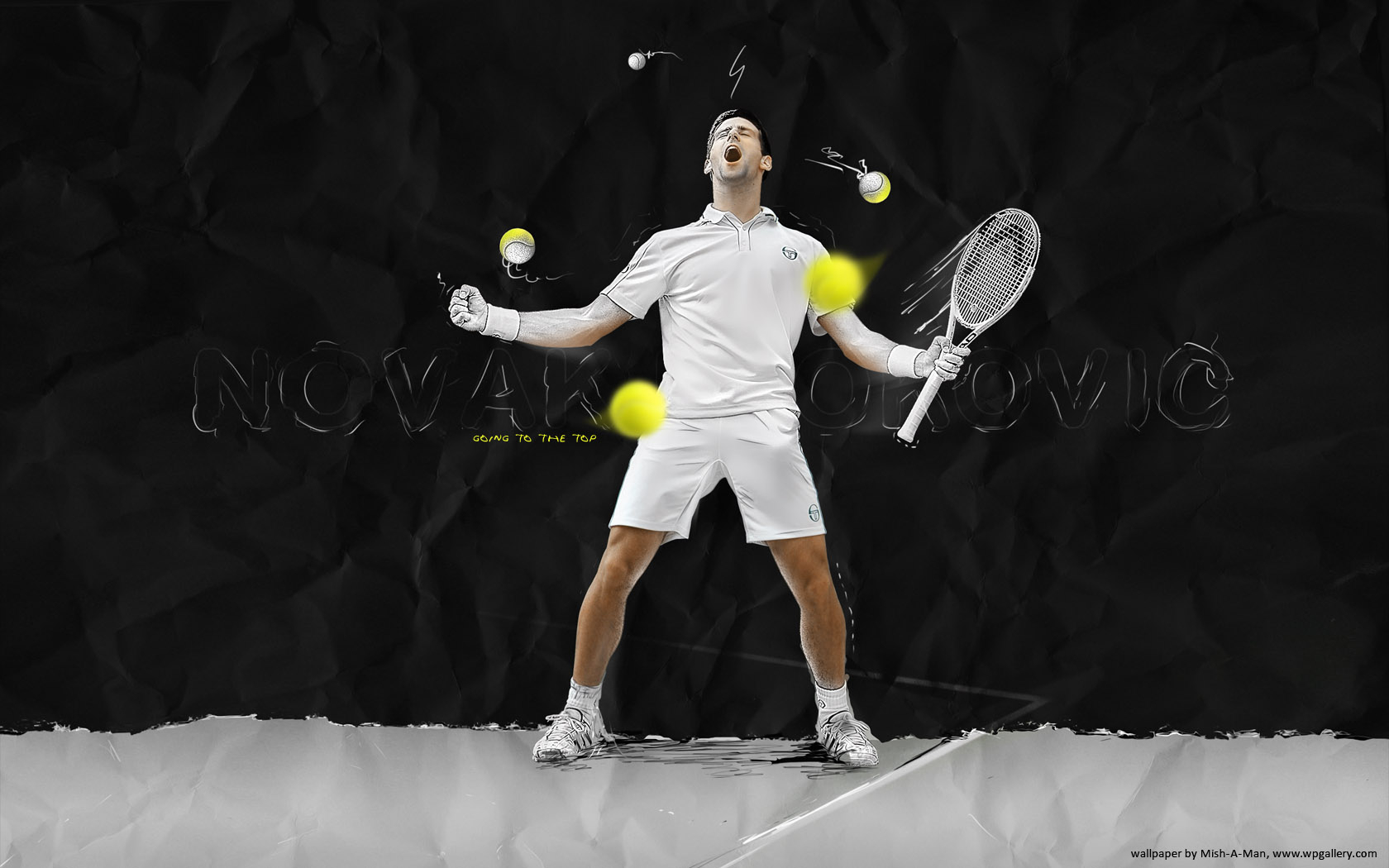 Novak Djokovic for 1680 x 1050 widescreen resolution
