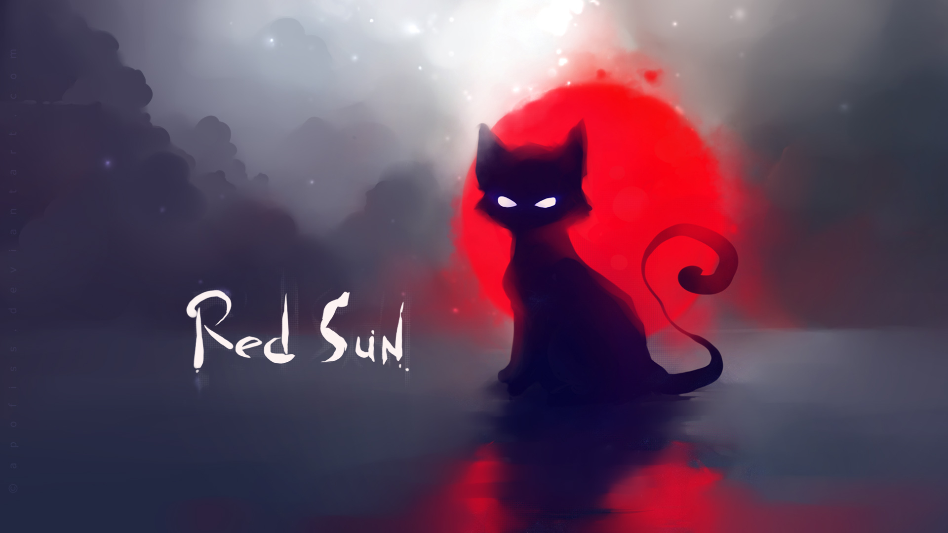 Red Sun for 1920 x 1080 HDTV 1080p resolution