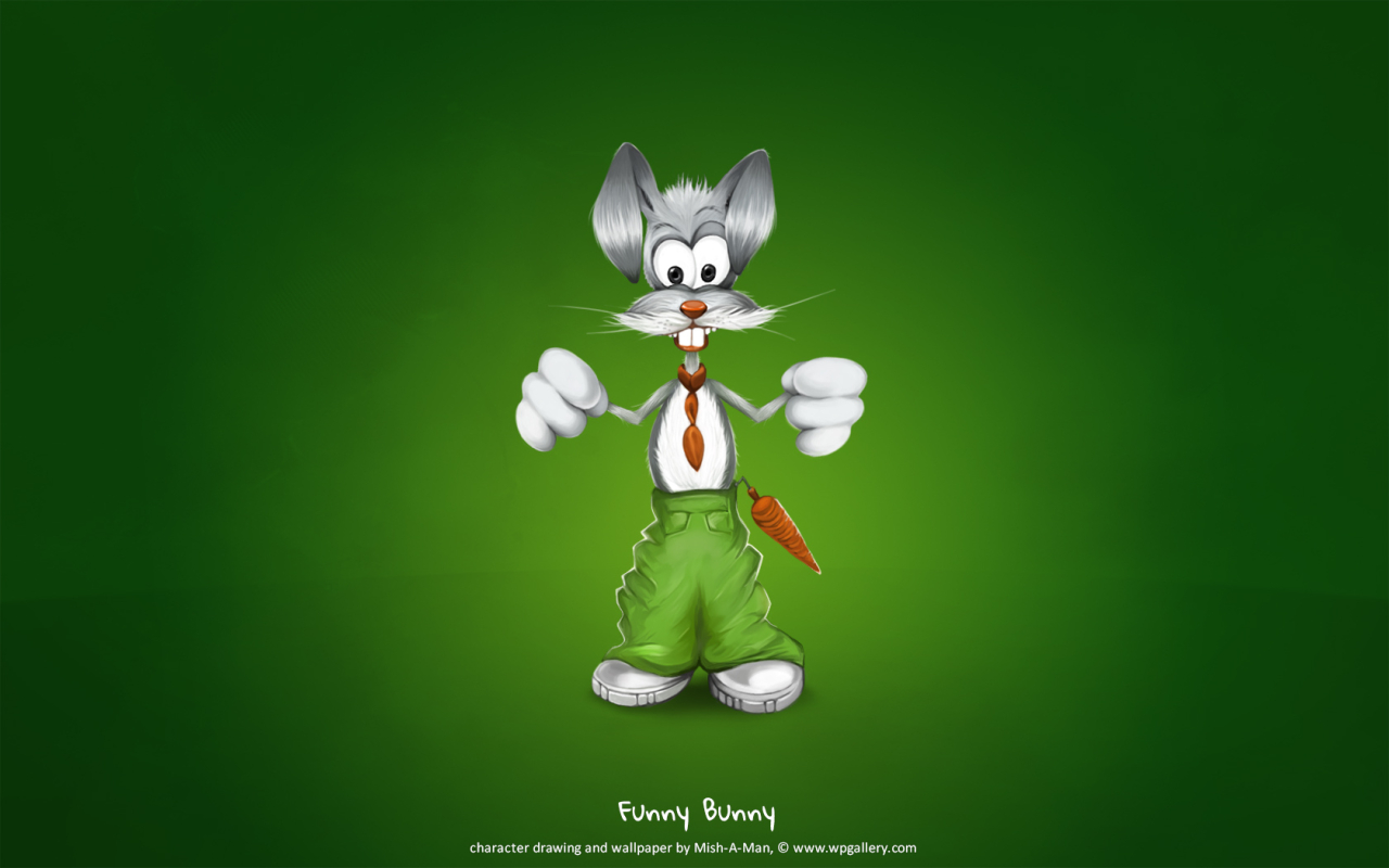 Funny Bunny for 1280 x 800 widescreen resolution