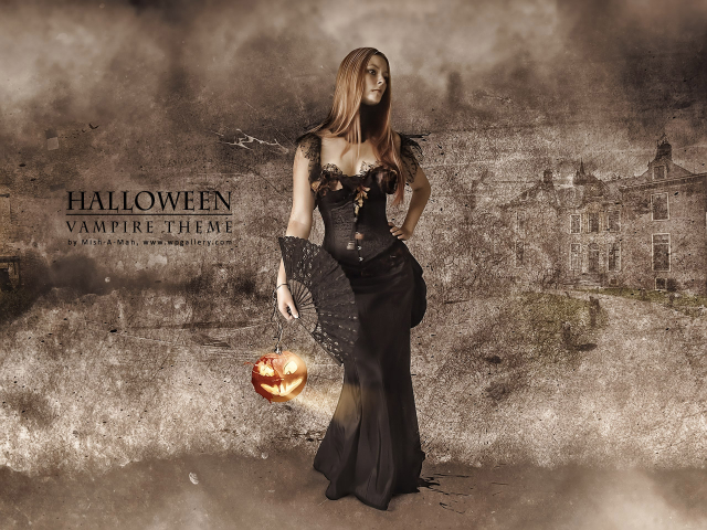 Halloween - Vampire theme for 640x480m resolution