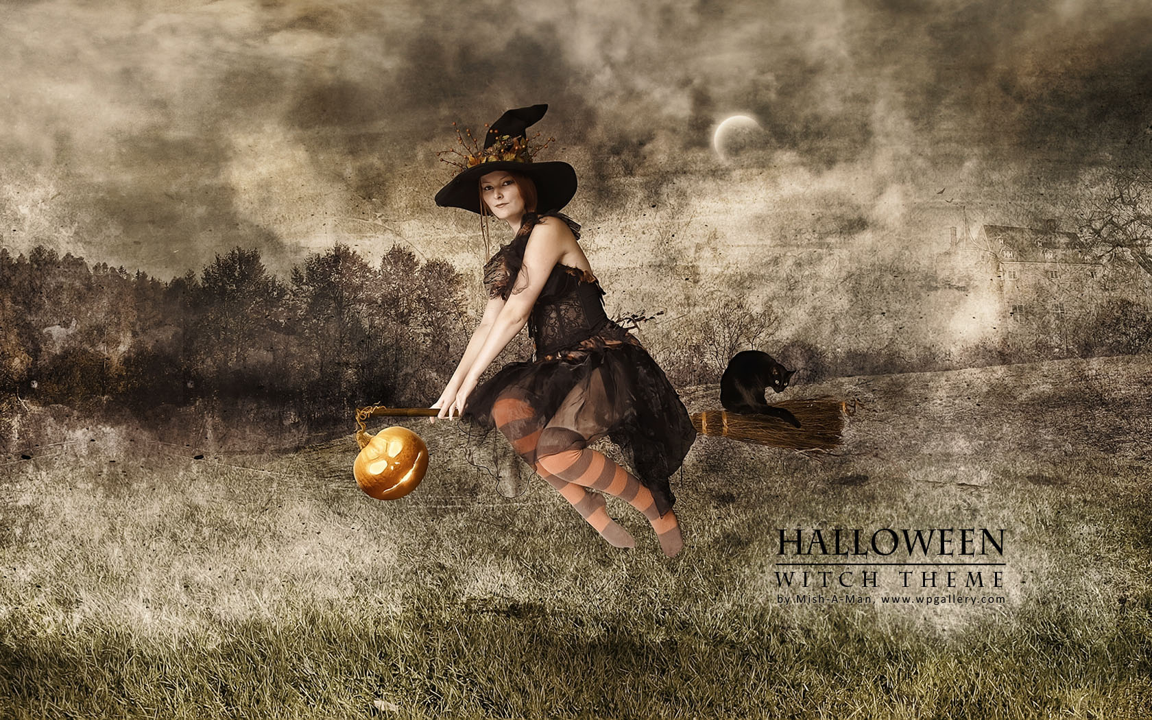 Halloween - Witch theme for 1680 x 1050 widescreen resolution