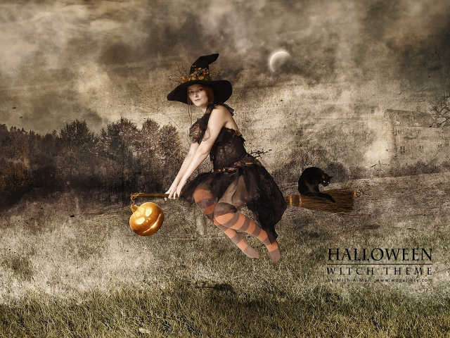 Halloween - Witch theme for 640x480m resolution