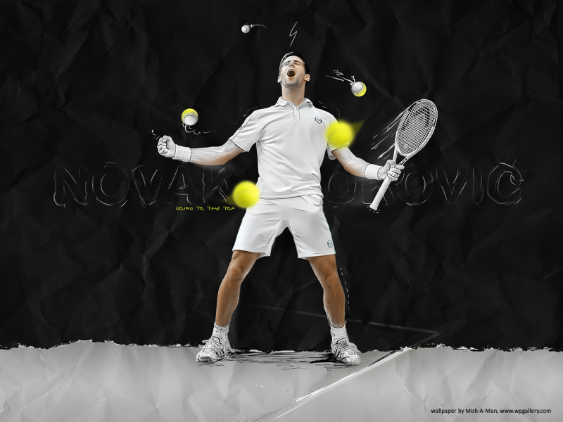 Novak Djokovic for 800x600m resolution